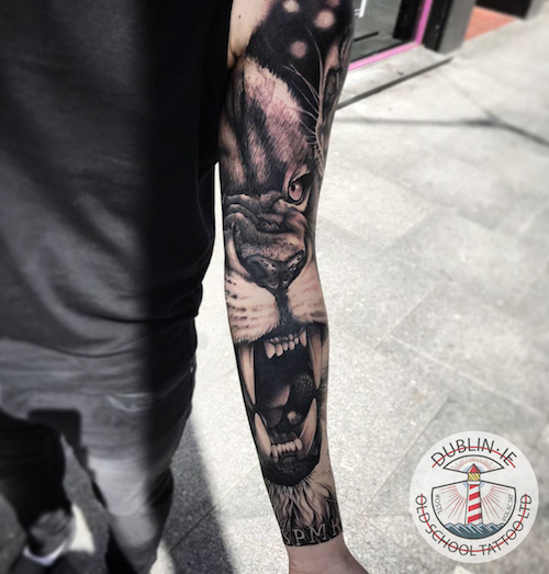 lion tattoo sleave